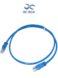 Patch cord Cat 6 SBETECH SBE-PCC61.0M-BL, azul, 1 metro, bota inyectada