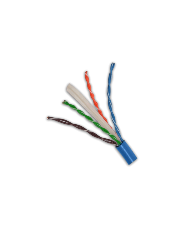 Cable UTP Cat6 Azul 305m, CCA, 23 AWG - Recomendado para Redes hasta 80mts