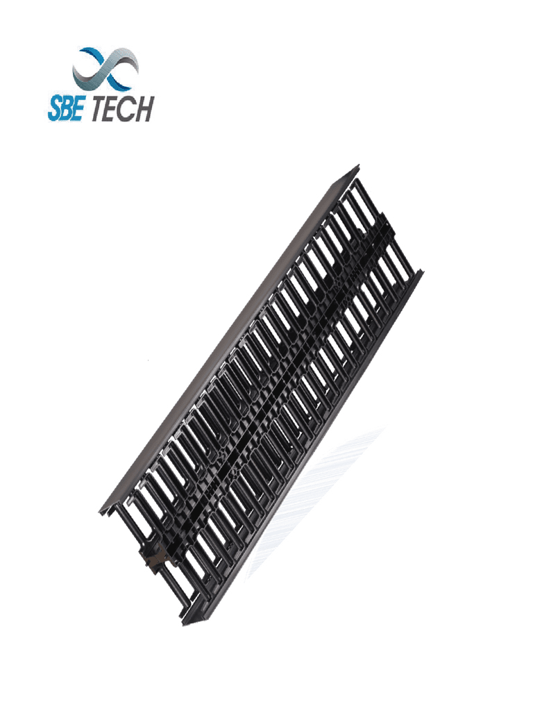 Organizador de Cable Vertical SBE TECH SBE-OVNL45UR 45 UR Doble Lado Frontal y Posterior