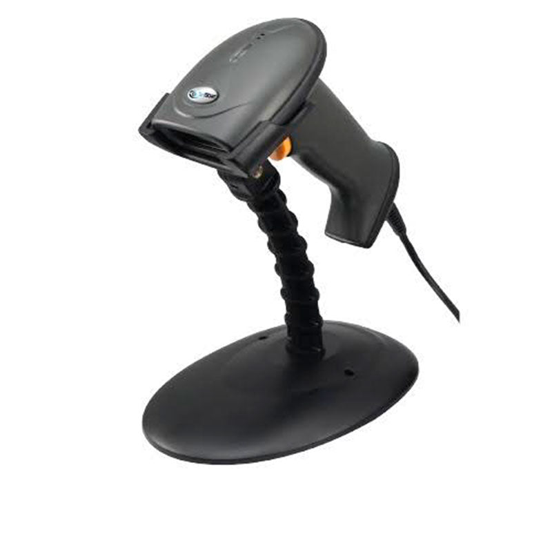 Lector de códigos 3nStar 1D laser USB 300 lecturas/seg con base, manual y autogarantía 1 año