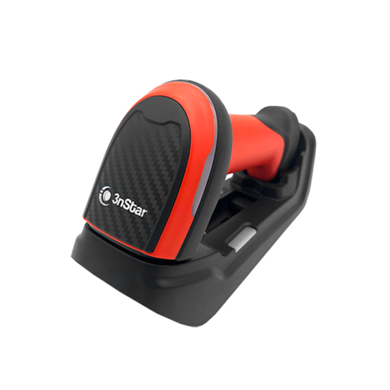 Lector de códigos 3nStar 1D/2D LED inalámbrico BT con base, 60 fps, IP67