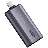 ESTADO SOLIDO ADATA EXTERNO SC750-1000G-CCBK SC750 1000GB - HASTA 1000 MB/S- SUPERSPEED USB 3.2 GEN 2 USB-C PORTÁTIL NEGRO TITANIO
