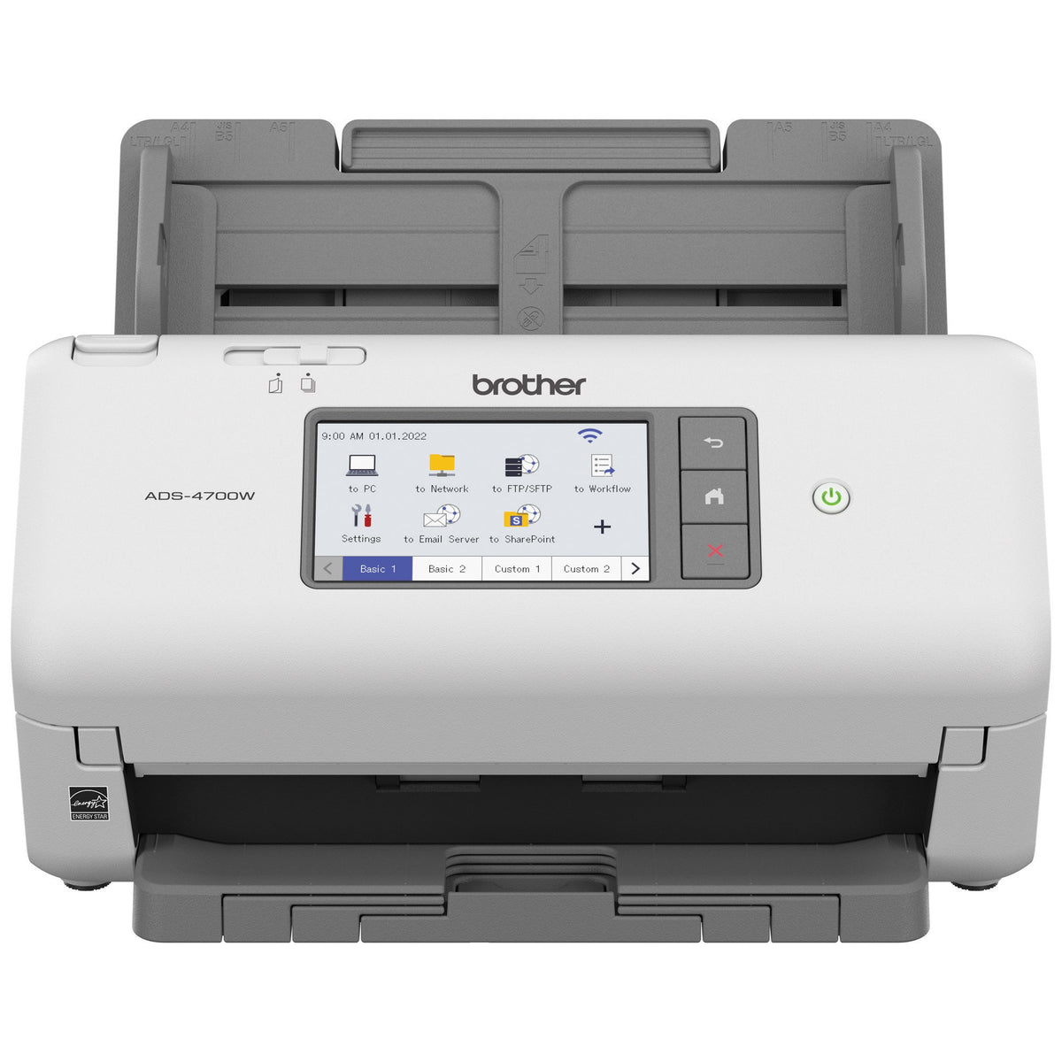 ADS4700W - Escaner Brother ADS-4700W Scanner Profesional Resolucion 1200X1200 DPI 80PPM ADF