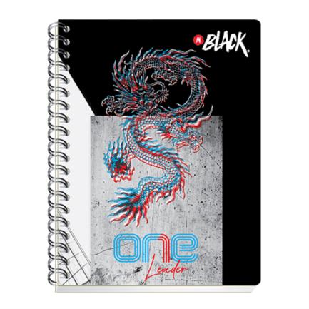 Cuaderno Profesional Scribe InBlack Doble Espiral 100 Hojas A4 80g