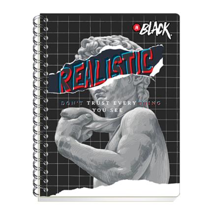 Cuaderno Profesional Scribe InBlack Doble Espiral 100 Hojas A4 80g