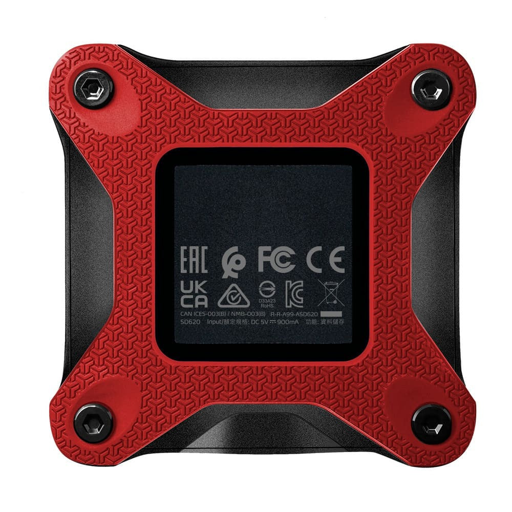 SSD Externo ADATA SD620 512GB USB 3.2 Gen2 520/460 MB/s Rojo