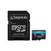 SDCG4/64GB - Kingston Technology Tarjeta microSDXC Canvas Go Plus Gen4 de 64 GB, 200 MB/s, A2 U3 V30 y adaptador Memoria Flash 64 GB MicroSD 200 MB/s 100 MB/s