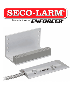 Contacto Magnético Metálico Seco-Larm SM226L3Q con Bucle N.A. y N.C., Compatible con Paneles DSC/RISCO/BOSCH