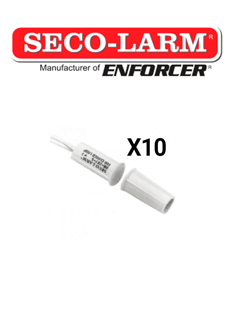 Contactos Magnéticos Blanco 10PKW 3/4" Embutido Taquete DSC/RISCO/BOSCH