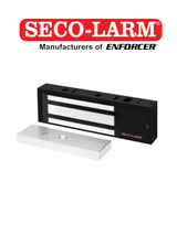 SECO-LARM E-941SB-1K2PQ cerradura electromagnética 545 kg Negro, Plata