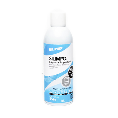 Silimex Silimpo Espuma para limpieza de equipos 454 ml, Azul, Blanco, SILIMPO