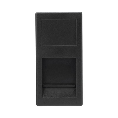 SM-1/2-KEY-N - Simon Medio Módulo / 1 Puerto Keystone RJ45 / Guardapolvo Integrado SM-1/2-KEY-N