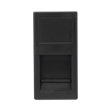 SM-1/2-KEY-N - Simon Medio Módulo / 1 Puerto Keystone RJ45 / Guardapolvo Integrado SM-1/2-KEY-N