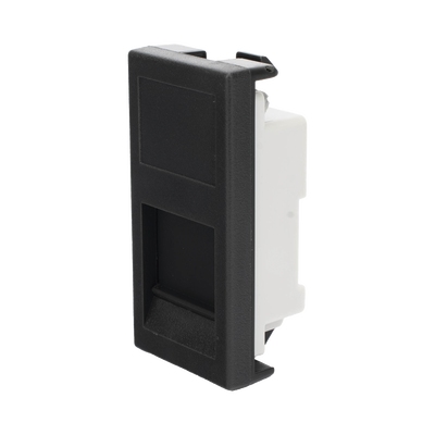 SM-1/2-KEY-N - Simon Medio Módulo / 1 Puerto Keystone RJ45 / Guardapolvo Integrado SM-1/2-KEY-N