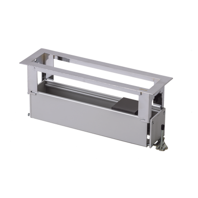 SM-CEP-4M - Caja de Escritorio para Módulos / Capacidad 4 Módulos K45 / Aluminio Anodizado / Salida Posterior de Cables / 54×225×54 mm