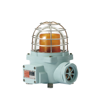 SNESL-120-A-ATEX - Luz LED de advertencia / Ámbar / 120 VCA / 105 dB / IP66 / Zonas peligrosas / ATEX-IECEx