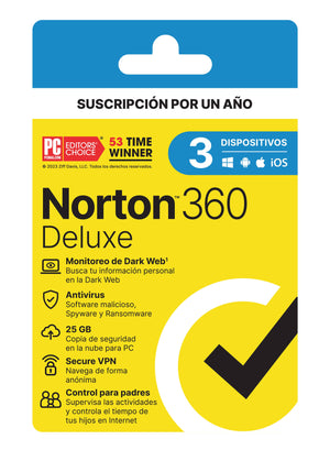 Norton Norton 360 Deluxe software de seguridad Seguridad de antivirus Licencia Completo Español