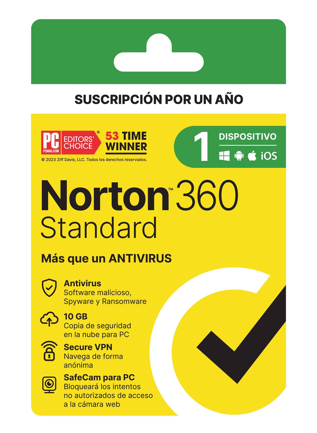 Antivirus NORTON 21443411, Protección Multi-Dispositivo 1 Año, 1 Usuario