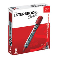 Marcador Permanente Esterbrook Color Rojo Pza