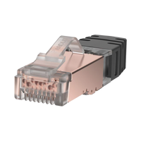 Panduit SPS6X88-C conector RJ-45 Negro, Metálico, Transparente