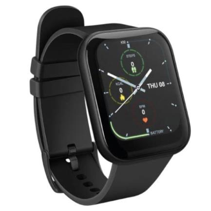 Smart Watch Steren Fitness/Sport Bluetooth IP67 Pantalla Touch 4.3 cm Negro - Resistente Agua 1.5m, Monitor Ritmo Cardíaco, GPS Integrado