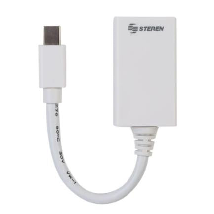 Adaptador Steren Mini DisplayPort/Thunderbolt a HDMI Windows/Mac Color Blanco