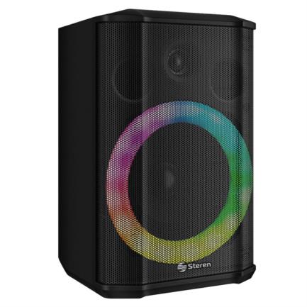 Bafle Portátil Steren 5.5" 600W PMPO Bluetooth LED Recargable Negro