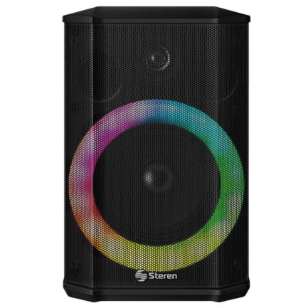 Bafle Portátil Steren 5.5" 600W PMPO Bluetooth LED Recargable Negro