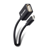Steren USB-455 cable USB 0,1 m USB A Micro-USB B Negro
