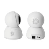 Cámara Seguridad Steren Wi-Fi/Ethernet 3MPx Robotizada Seguidor de Movimiento Color Blanco