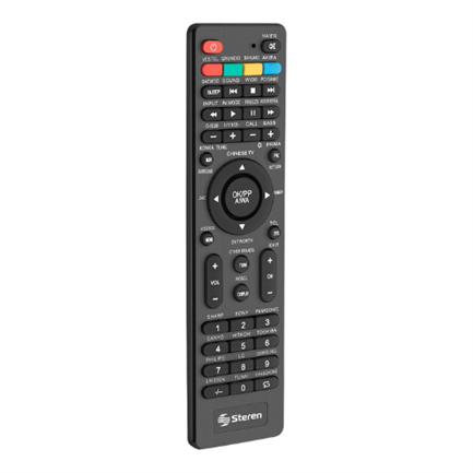 Control Remoto Steren Universal Plano Smart TV Color Negro