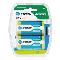 Steren BAT-NM-D2 pila doméstica D Níquel-metal hidruro (NiMH)
