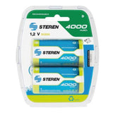 Steren BAT-NM-D2 pila doméstica D Níquel-metal hidruro (NiMH)