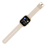 Smartwatch Stylos SW2 1.69", Compat Android, BT 4.0, Dorado - Resistente Agua IP68 - Monitor Ritmo Cardíaco