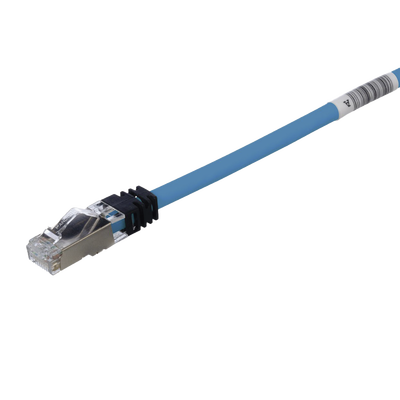 STP6X2MBU - Patch Cord Cat6A / Blindado S/FTP / CM/LS0H / 2 Metros (6.56 Pies) / Color Azul