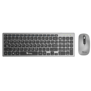Stylos STPKTM6G teclado Ratón incluido Hogar / Oficina USB Español Plata