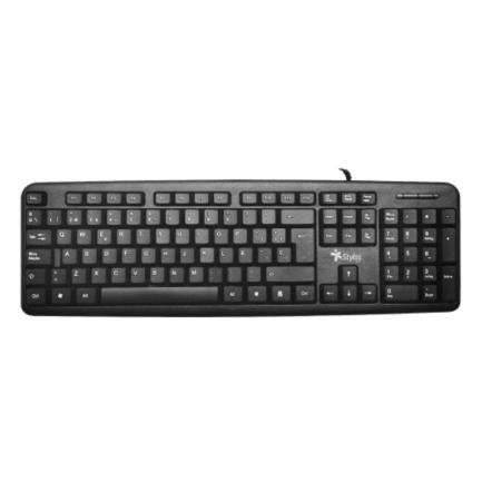 Stylos STPTEC5B teclado USB Español Negro