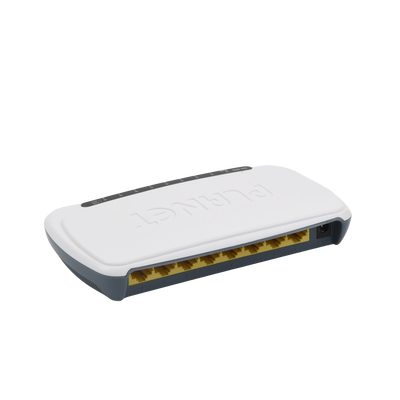 PLANET SW-804 dispositivo de redes Gestionado Fast Ethernet (10/100) Blanco, Bidireccional completo (Full duplex), Montaje de pared