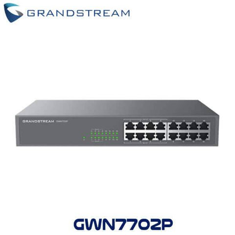 Grandstream Networks GWN7702P dispositivo de redes No administrado 10G Ethernet (100/1000/10000) Negro