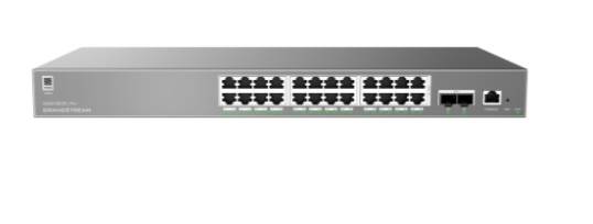 GWN7803PL Pro - GWN7803PL Pro, Switch PoE Administrable capa 2++, 24 x GigaEth PoE/PoE+/PoE++ y 2 x 10Giga SFP+, 299.2w, 30w máx puerto PoE