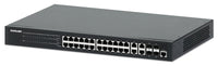 Intellinet Commutateur réseau (switch) Gigabit Ethernet PoE+ 24 ports administrable via le Web avec 4 ports combo Base-T
