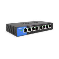 Linksys SE3008 switch No administrado Gigabit Ethernet (10/100/1000) Negro