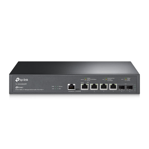 Tp-Link Switch L2+ PoE++ / 6 Puertos 10G / 4 Puertos Multi-Gigabit 1G/2.5G/5G/10G PoE++