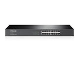 TP-Link TL-SG1016 No administrado Gigabit Ethernet (10/100/1000) 1U Negro