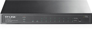 Switch TP-Link Gigabit Ethernet TL-SG2210P, 8 Puertos PoE 10/100/1000 + 2 Puertos SFP, 20 Gbit/s, 8.000 Entradas - Administrable
