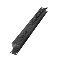 LinkedPRO HTCM-1U unidad de distribución de energía (PDU) 8 salidas AC Negro