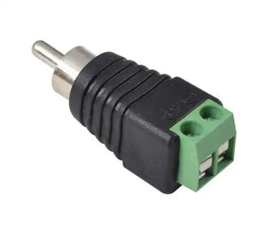 Epcom Powerline Adaptador RCA Macho / Terminales Tipo Tornillo / Polarizado JR-R591