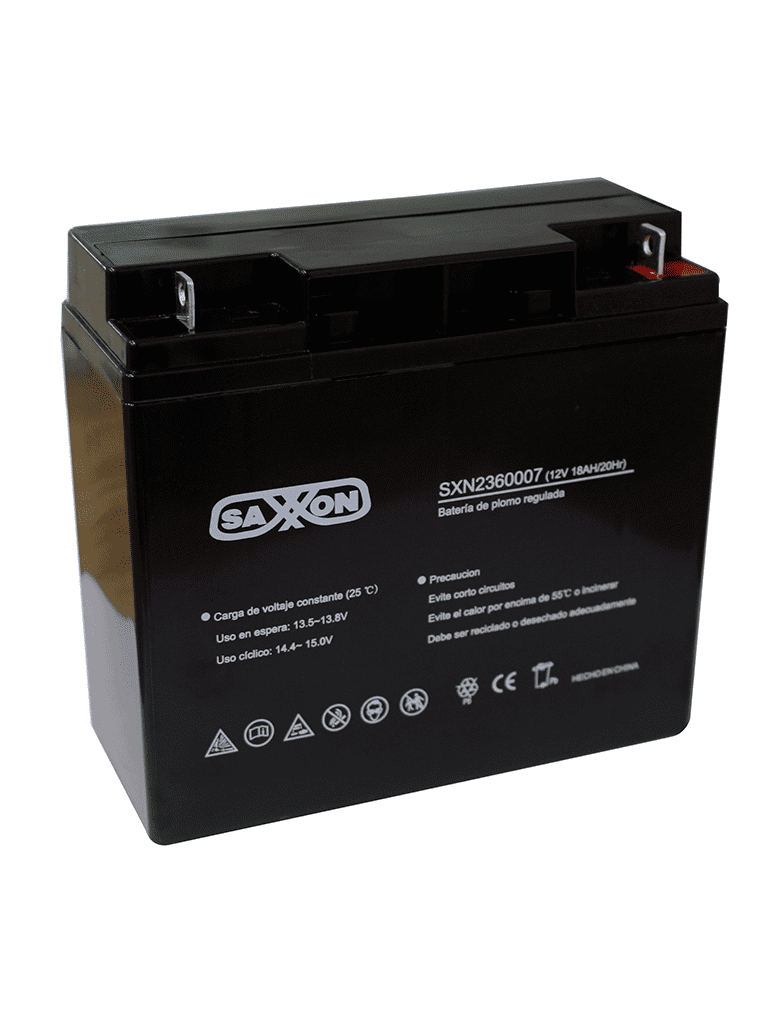 Batería de respaldo SAXXON 12V 18AH para CCTV/Acceso/Bosch