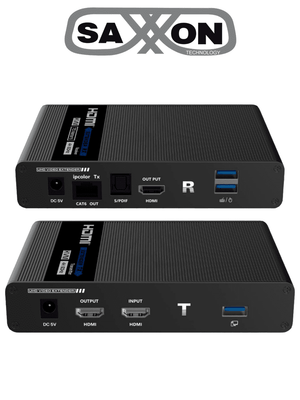 Saxxon LKV676KVM-PI extensor audio/video Transmisor y receptor de señales AV Negro