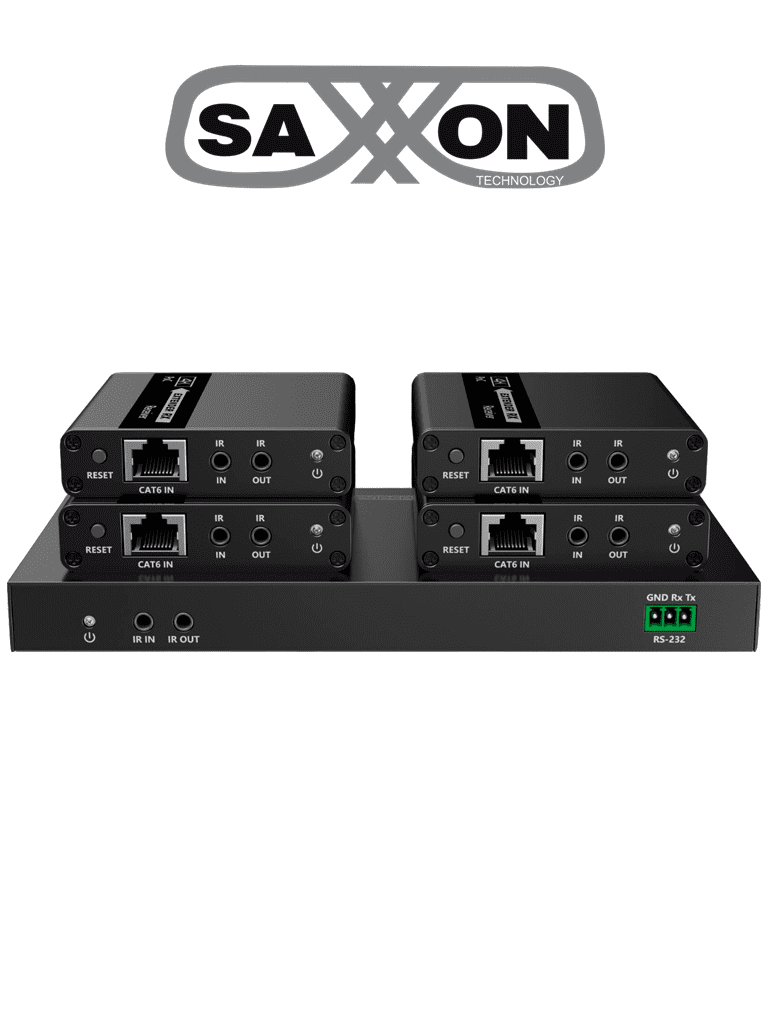 Extensor HDMI de 4 Puertos 4K 30Hz hasta 40m, 70m 1080p Cat 6/6A/7